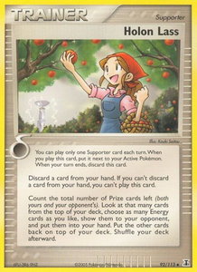 Holon Lass - Delta Species (DS) #92/113 - Uncommon Pokémon Trading Card