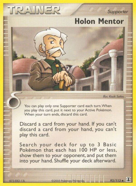 Holon Mentor - Delta Species Pokémon trading card