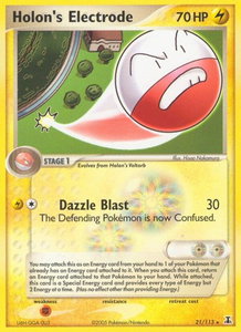 Holon's Electrode - Delta Species (DS) #21/113 - Rare Pokémon Trading Card