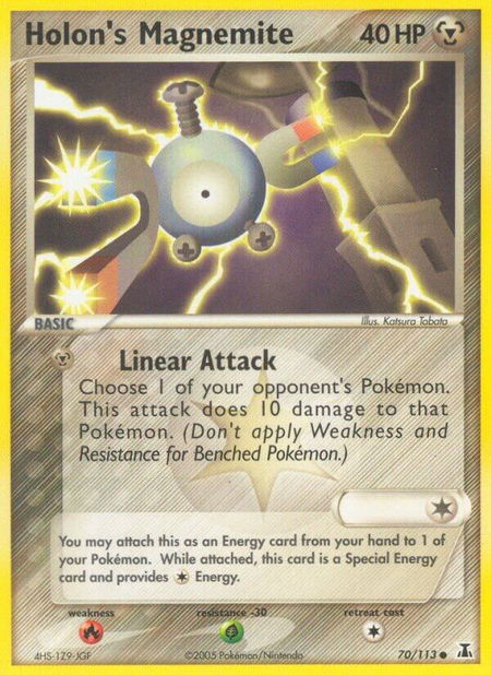 Holon's Magnemite - Delta Species Pokémon trading card