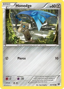 Honedge - XY Base Set (XY) #83/146 - Common Pokémon Trading Card