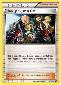 Hooligans Jim & Cas - Dark Explorers (DEX) #95/108 - Uncommon Pokémon Trading Card
