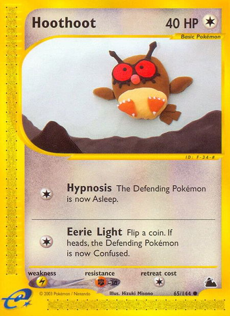 Hoothoot - Skyridge Pokémon trading card