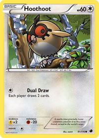 Hoothoot - Plasma Freeze (PLF) #91/116 - Common Pokémon Trading Card