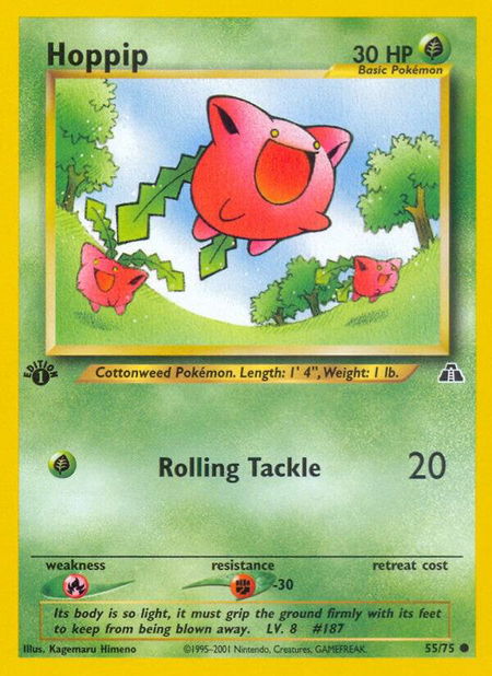 Hoppip - Neo Discovery Pokémon trading card