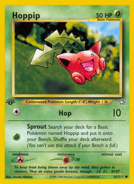 Hoppip - Neo Genesis Pokémon trading card