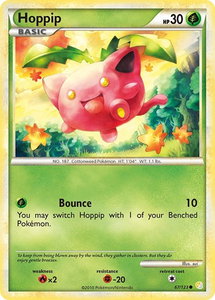 Hoppip - HeartGold SoulSilver (HS) #67/123 - Common Pokémon Trading Card