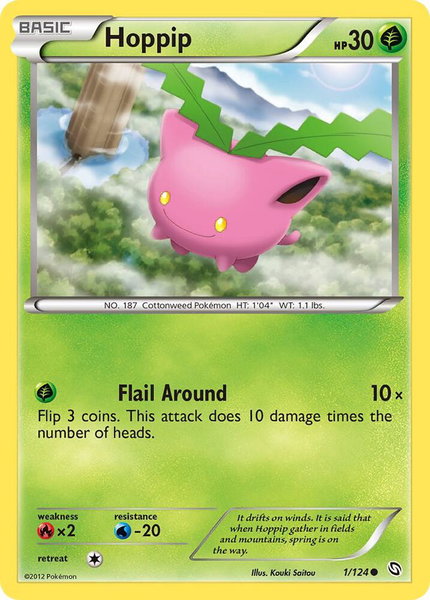 Hoppip - Dragons Exalted Pokémon trading card