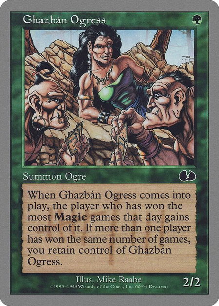 Ghazban Ogress - Unglued Magic: The Gathering trading card