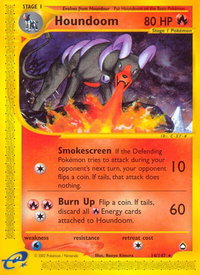 Houndoom (14) - Aquapolis (AQ) #014/147 - Rare Pokémon Trading Card