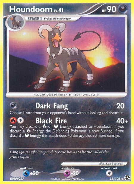 Houndoom - Great Encounters Pokémon trading card