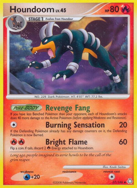 Houndoom - Legends Awakened Pokémon trading card
