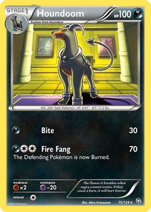 Houndoom - Dragons Exalted (DRX) #75/124 - Rare Pokémon Trading Card