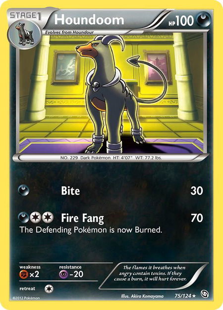 Houndoom - Dragons Exalted Pokémon trading card