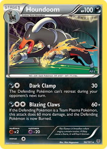 Houndoom - Plasma Blast (PLB) #56/101 - Holo Rare Pokémon Trading Card