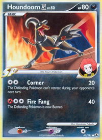 Houndoom E4 - Rising Rivals (RR) #65/111 - Common Pokémon Trading Card