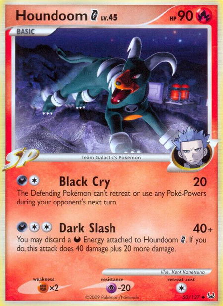 Houndoom G - Platinum Pokémon trading card