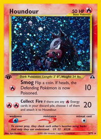 Houndour (5) - Neo Discovery (N2) #05/75 - Holo Rare Pokémon Trading Card