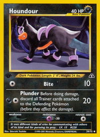 Houndour (39) - Neo Discovery (N2) #39/75 - Uncommon Pokémon Trading Card