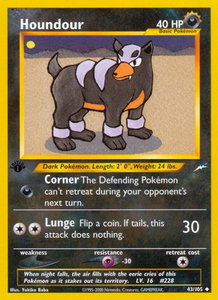 Houndour - Neo Destiny (N4) #043/105 - Uncommon Pokémon Trading Card