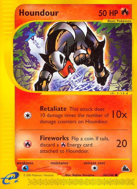 Houndour - Skyridge Pokémon trading card