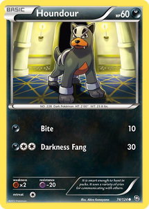 Houndour - Dragons Exalted (DRX) #74/124 - Common Pokémon Trading Card