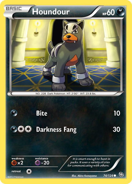 Houndour - Dragons Exalted Pokémon trading card