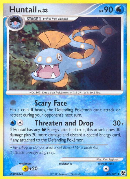 Huntail - Great Encounters Pokémon trading card