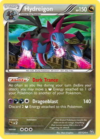 Hydreigon (97) - Dragons Exalted (DRX) #97/124 - Holo Rare Pokémon Trading Card