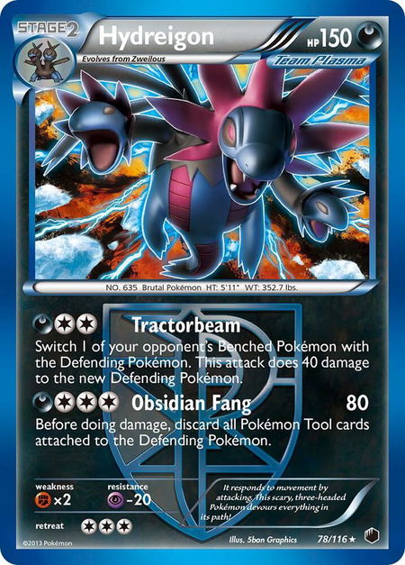 Hydreigon (Team Plasma) - Plasma Freeze Pokémon trading card