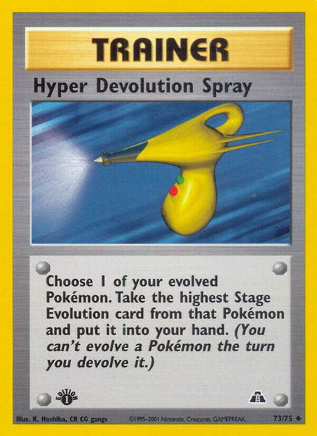 Hyper Devolution Spray - Neo Discovery Pokémon trading card