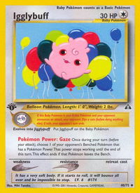 Igglybuff - Neo Discovery (N2) #40/75 - Uncommon Pokémon Trading Card