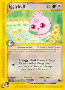 Igglybuff - Skyridge (SK) #067/144 - Common Pokémon Trading Card