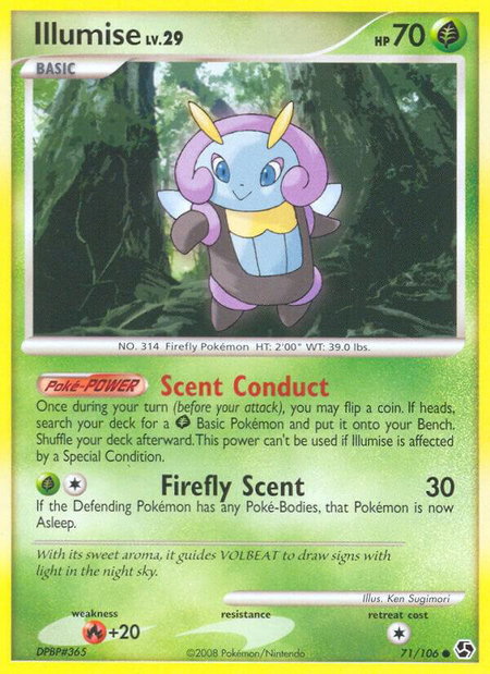 Illumise - Great Encounters Pokémon trading card