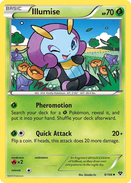 Illumise - XY Base Set Pokémon trading card