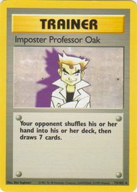 Imposter Professor Oak - Base Set (BS) #073/102 - Rare Pokémon Trading Card