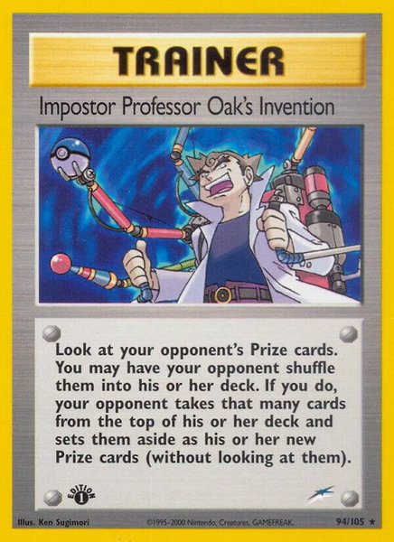 Impostor Professor Oak's Invention - Neo Destiny Pokémon trading card
