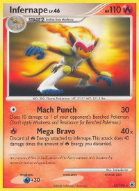 Infernape - Majestic Dawn (MD) #22/100 - Rare Pokémon Trading Card