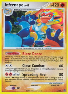 Infernape - Stormfront (SF) #3/100 - Holo Rare Pokémon Trading Card