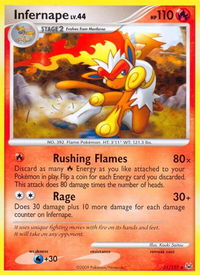 Infernape - Platinum (PL) #31/127 - Rare Pokémon Trading Card