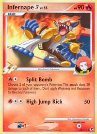 Infernape E4 - Rising Rivals (RR) #43/111 - Uncommon Pokémon Trading Card