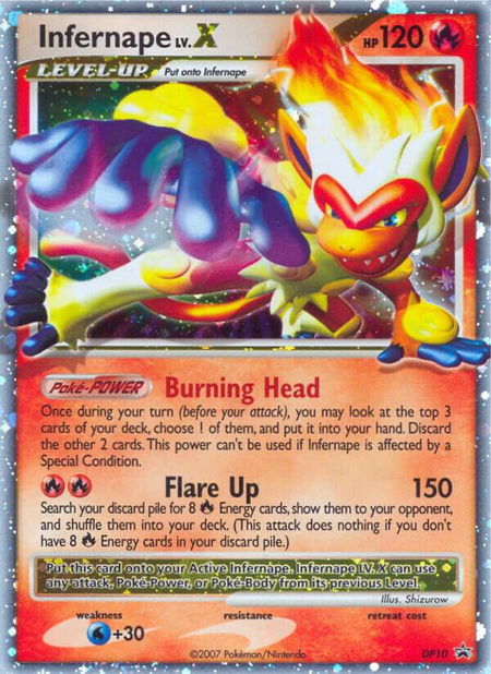 Infernape LV.X - DP10 - Diamond and Pearl Promos Pokémon trading card