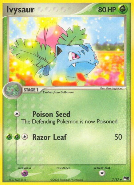 Ivysaur trading card from POP Series 2 Ivysaur - POP Series 2 Pokémon trading card