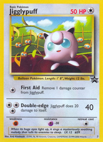 Jigglypuff trading card from WoTC Promo Jigglypuff - WoTC Promo Pokémon trading card