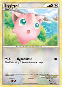 Jigglypuff - HeartGold SoulSilver (HS) #68/123 - Common Pokémon Trading Card