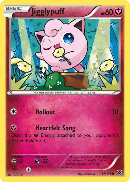 Jigglypuff (87) - XY Base Set Pokémon trading card