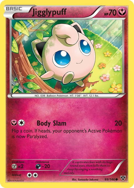 Jigglypuff (88) - XY Base Set Pokémon trading card