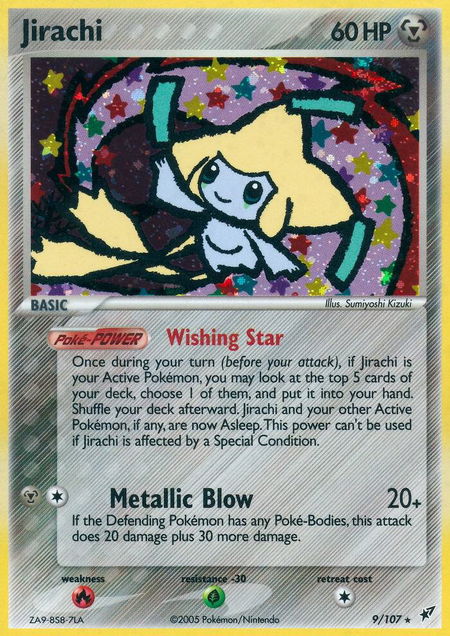 Jirachi - Deoxys Pokémon trading card