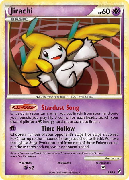 Jirachi - Call of Legends Pokémon trading card