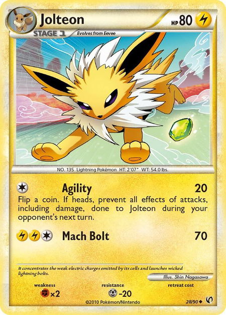 Jolteon - Undaunted Pokémon trading card